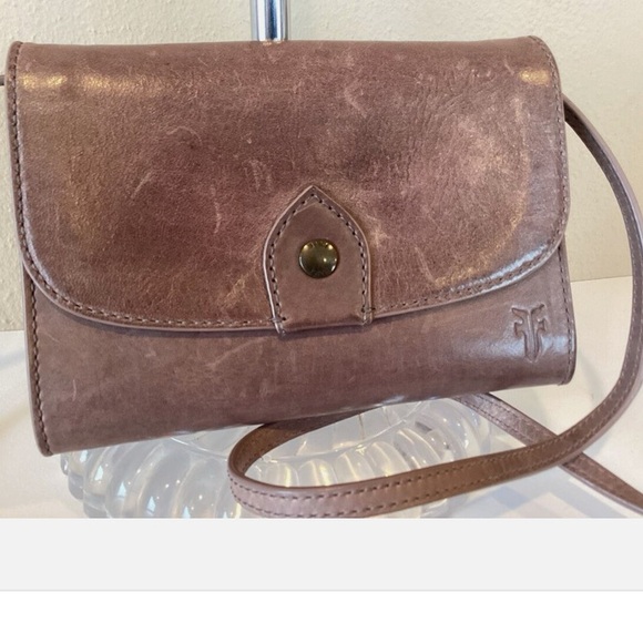 - - “Purple” Frye Melissa Leather Crossbody...